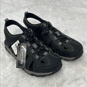 CANYON CREEK SIZE 10 Men's Black Outdoor Sandals